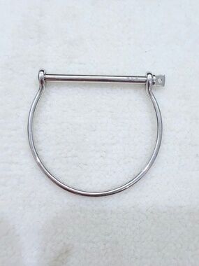 Miansai 925 Sterling Silver Thin Screw Cuff 'BEN' Engraved